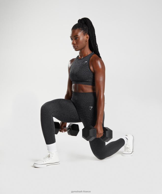 Gymshark adapter les leggings sans couture pour animaux récif | noir femmes 6HF28298